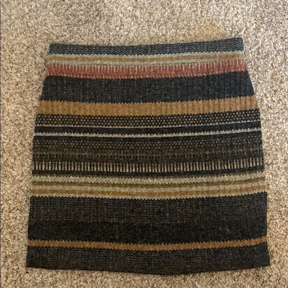 Striped pencil skirt